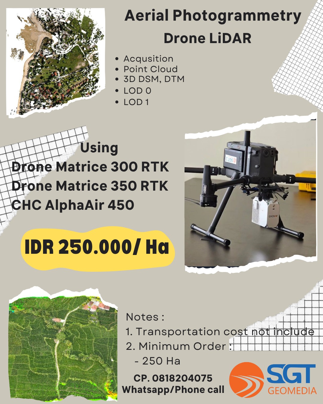 Jasa Pemetaan dengan Drone dan LiDAR